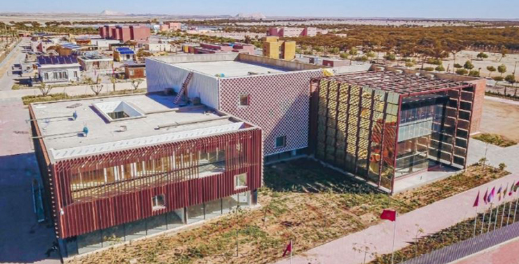 Aerial foto of IRESENs Green and smart building park in Benguerrir- Morocco . Photo from IRESEN.